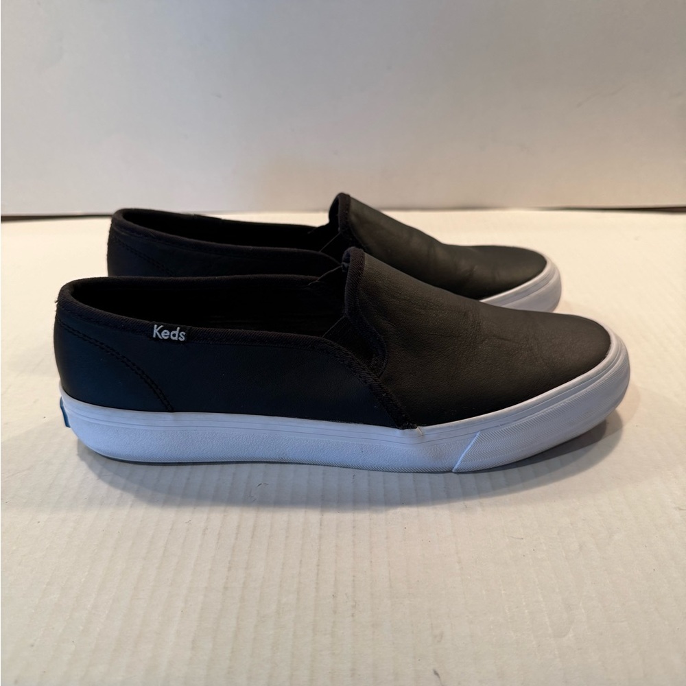 Keds Double Decker Black Slip Ons